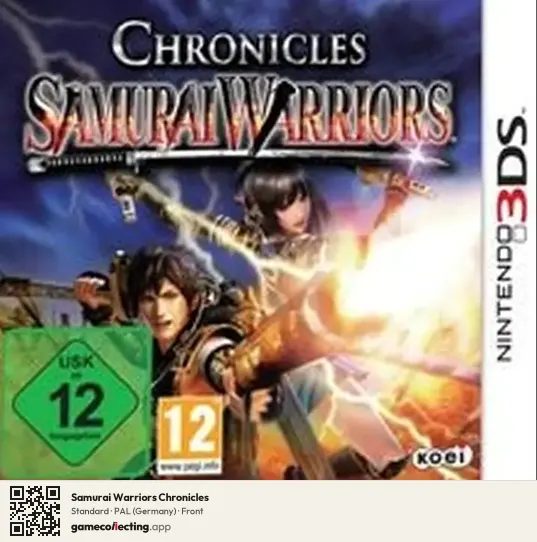 Samurai Warriors Chronicles Nintendo 3DS, Germany box front