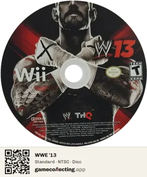 WWE '13 Nintendo Wii, NTSC disc