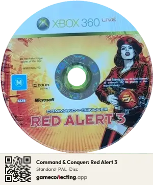 Command & Conquer: Red Alert 3 Xbox 360, PAL disc