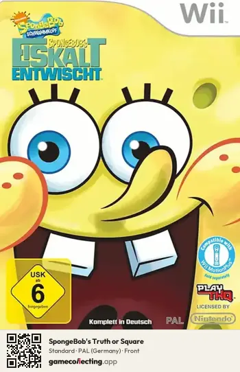 SpongeBob's Truth or Square Nintendo Wii, Germany box front