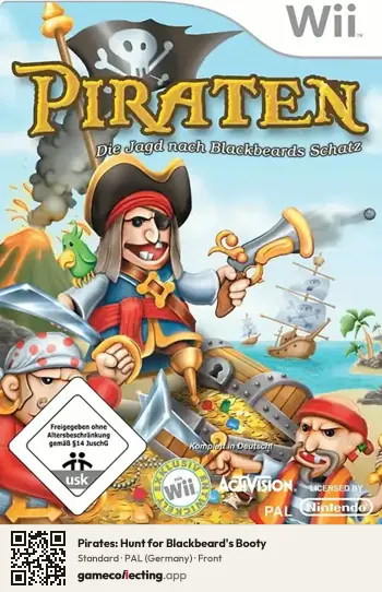 Pirates: Hunt for Blackbeard's Booty Nintendo Wii, Germany box front