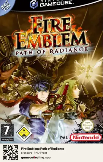 Fire Emblem: Path of Radiance Nintendo GameCube, PAL box front