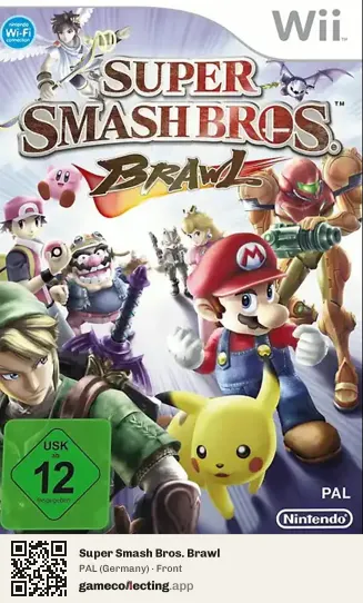 Super Smash Bros. Brawl Nintendo Wii, Germany box front