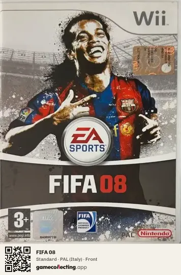 FIFA 08 Nintendo Wii, Italy box front