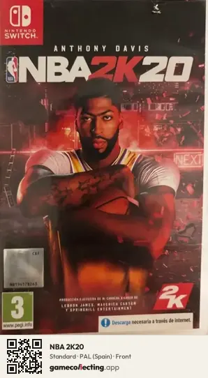 NBA 2K20 Nintendo Switch, Spain box front