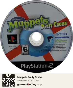 Muppets Party Cruise PlayStation 2, NTSC disc