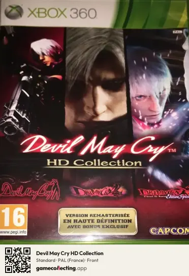 Devil May Cry HD Collection Xbox 360, France box front