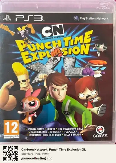 Cartoon Network: Punch Time Explosion XL PlayStation 3, PAL box front