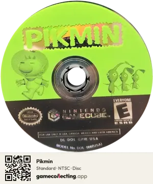 Pikmin Nintendo GameCube, NTSC disc