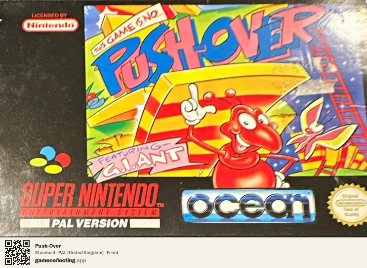 Push-Over Super Nintendo Entertainment System, United Kingdom box front