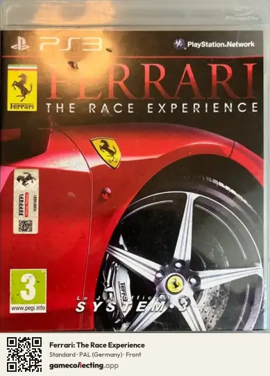 Ferrari: The Race Experience PlayStation 3, Germany box front