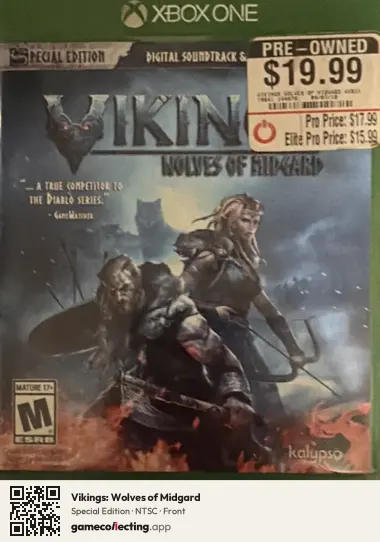 Vikings: Wolves of Midgard Xbox One, NTSC box front