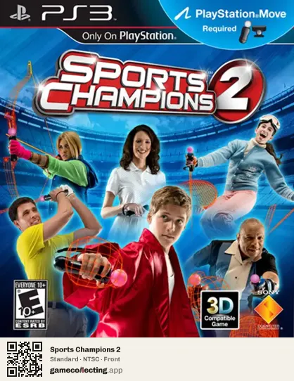 Sports Champions 2 PlayStation 3, NTSC box front