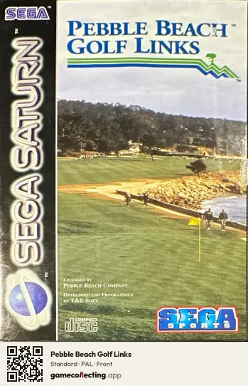 Pebble Beach Golf Links Sega Saturn, PAL box front