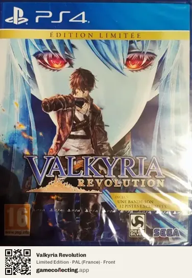 Valkyria Revolution PlayStation 4, France box front