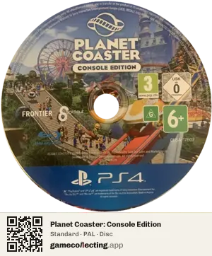 Planet Coaster: Console Edition PlayStation 4, PAL disc