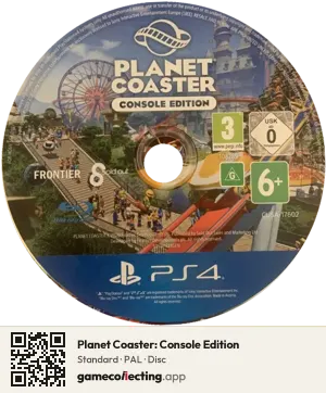 Planet Coaster: Console Edition PlayStation 4, PAL disc
