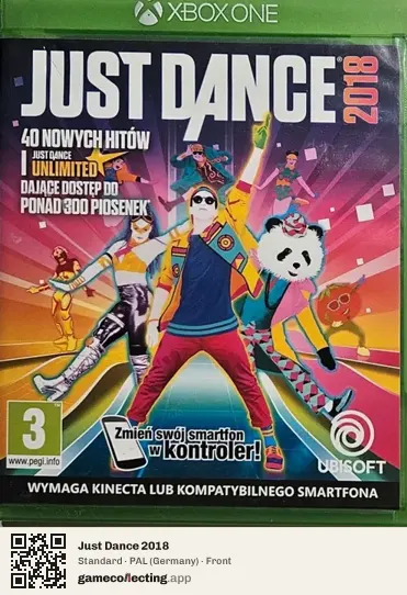 Just Dance 2018 Xbox One, Germany box front