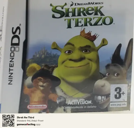 Shrek the Third Nintendo DS, Italy box front
