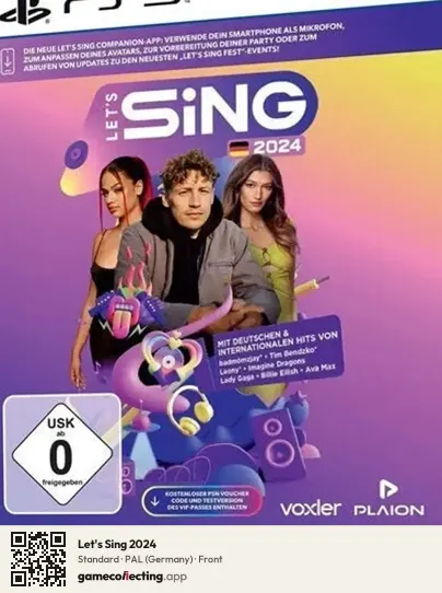 Let's Sing 2024 PlayStation 5, Germany box front