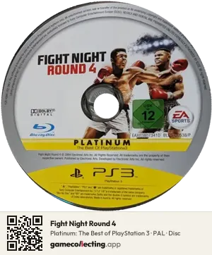 Fight Night Round 4 PlayStation 3, PAL disc