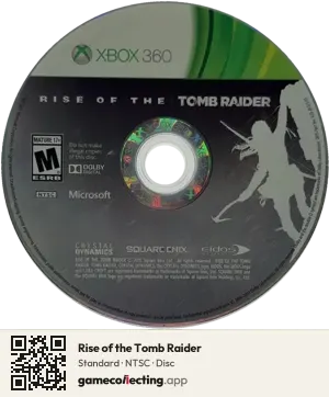 Rise of the Tomb Raider Xbox 360, NTSC disc
