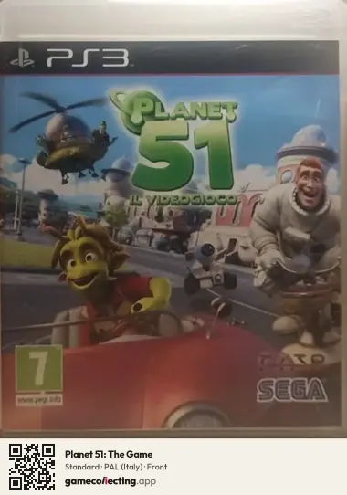 Planet 51: The Game PlayStation 3, Italy box front