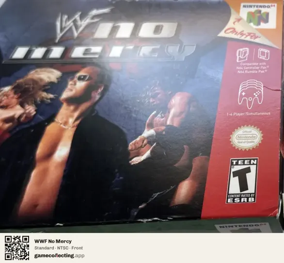 WWF No Mercy Nintendo 64, NTSC box front