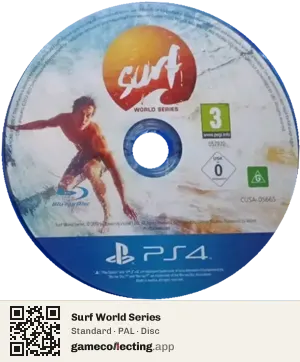 Surf World Series PlayStation 4, PAL disc