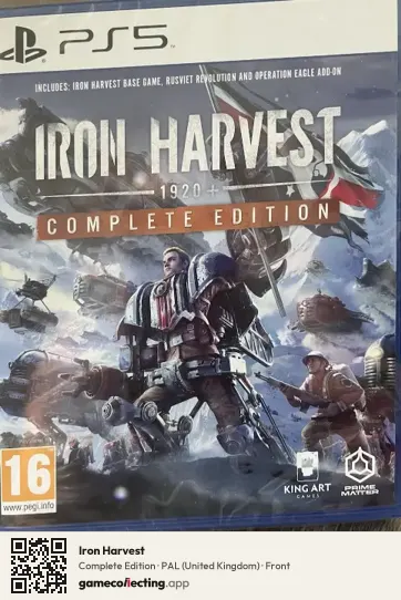 Iron Harvest PlayStation 5, United Kingdom box front