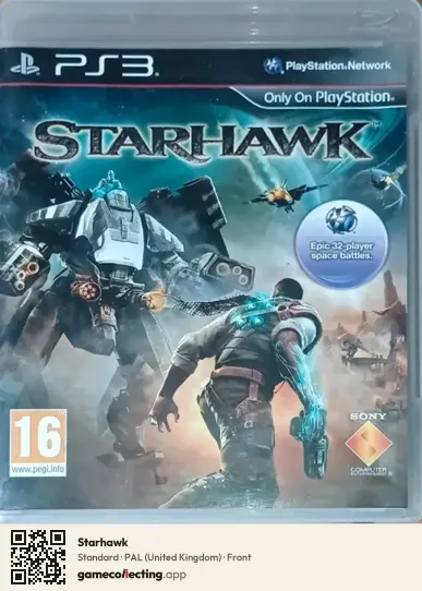 Starhawk PlayStation 3, United Kingdom box front