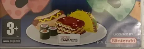 Cooking Mama: Cook Off, the PEGI square on its front