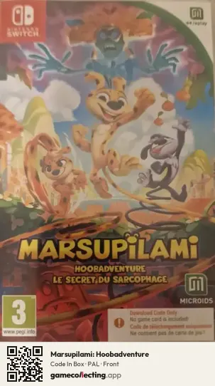 Marsupilami: Hoobadventure Nintendo Switch, PAL box front