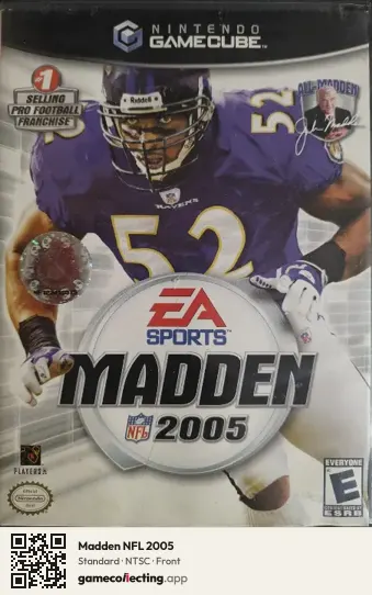Madden NFL 2005 Nintendo GameCube, NTSC box front