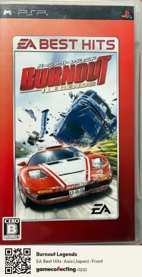 Burnout Legends PlayStation Portable, Asia box front