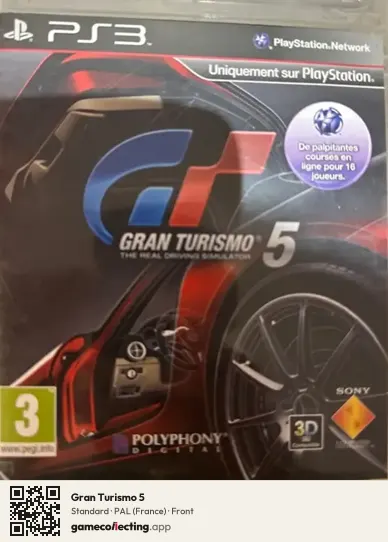 Gran Turismo 5 PlayStation 3, France box front