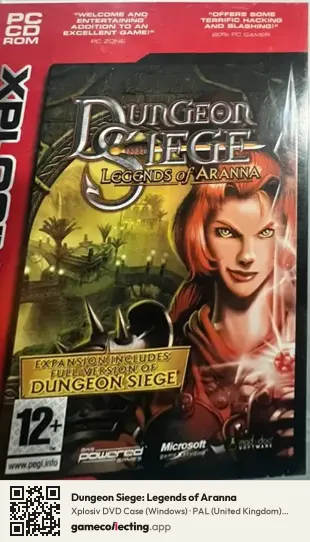 Dungeon Siege: Legends of Aranna Computer, United Kingdom box front