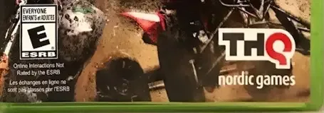 MX vs. ATV Untamed, the ESRB box on its front