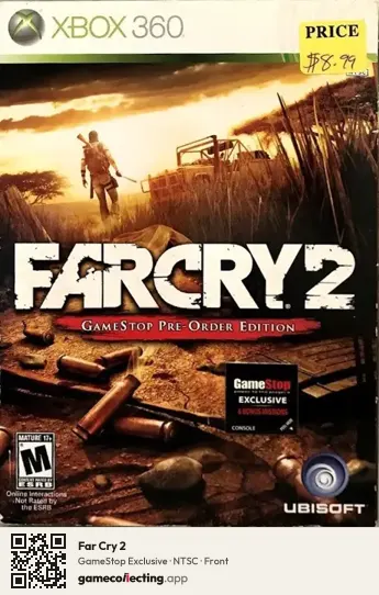 Far Cry 2 Xbox 360, NTSC box front