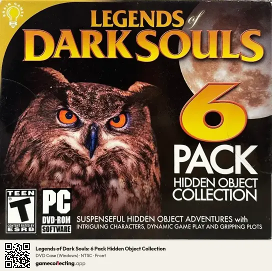 Legends of Dark Souls: 6 Pack Hidden Object Collection Computer, NTSC box front