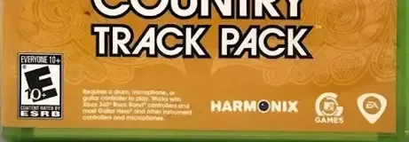 Rock Band Track Pack Volume 2, the ESRB box on its front