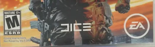 Battlefield 3, the ESRB box on its front