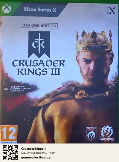 Crusader Kings III Xbox Series X, PAL box front
