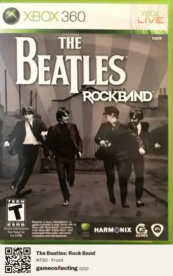 The Beatles: Rock Band Xbox 360, NTSC box front