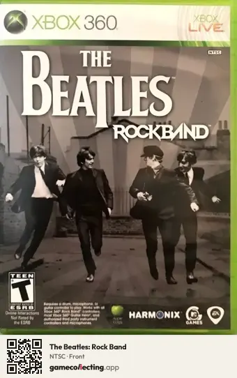 The Beatles: Rock Band Xbox 360, NTSC box front
