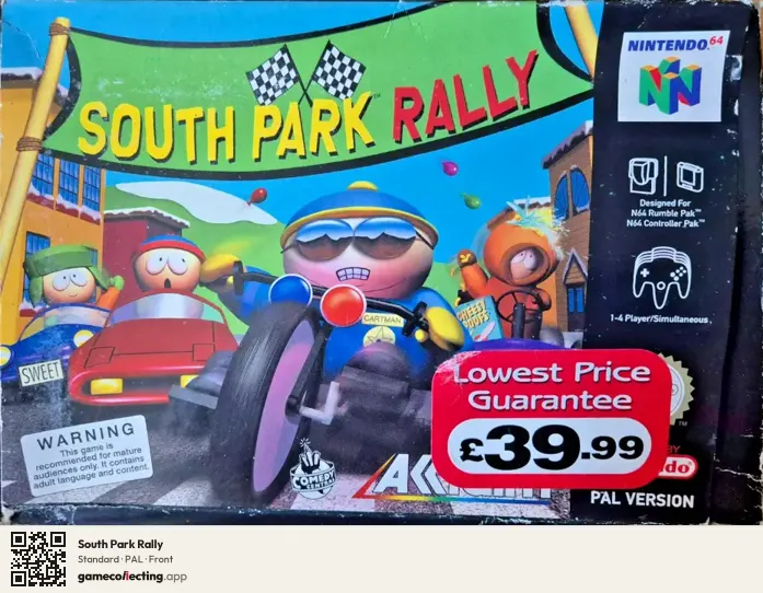 South Park Rally Nintendo 64, PAL box front