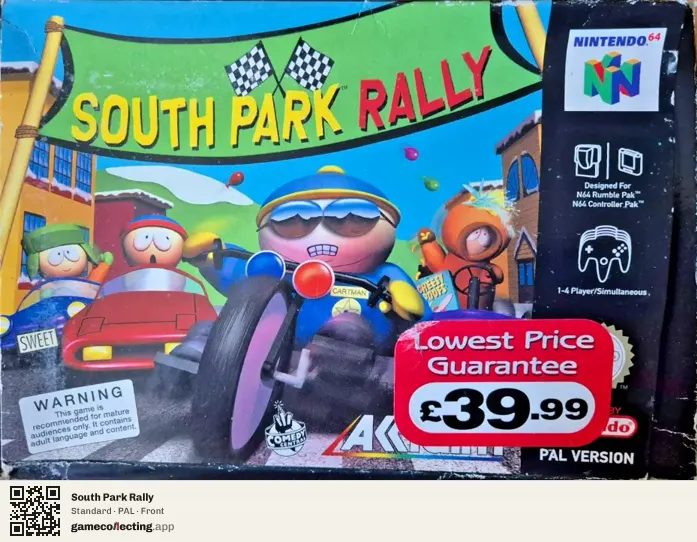 South Park Rally Nintendo 64, PAL box front