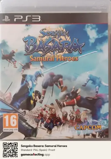Sengoku Basara: Samurai Heroes PlayStation 3, Spain box front