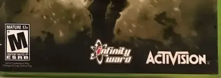 Call of Duty 4: Modern Warfare, the ESRB box on its front