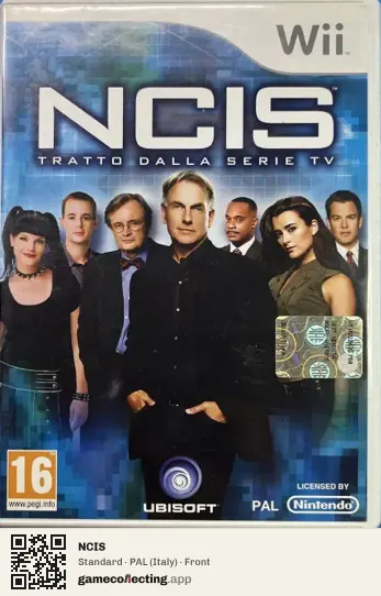 NCIS Nintendo Wii, Italy box front